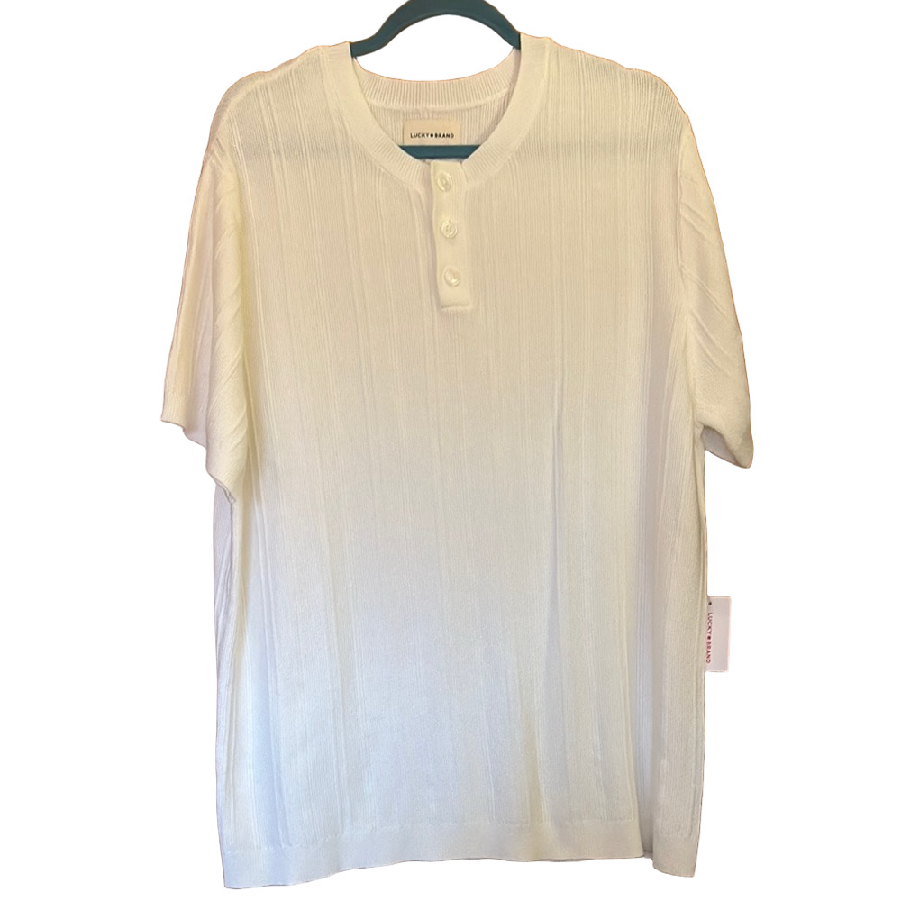 Lucky Brand White Casual Button Down Shirt